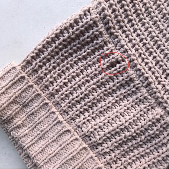 POL | Oversized Beige Chunky Knit Sweater Size L - Picture 13 of 16